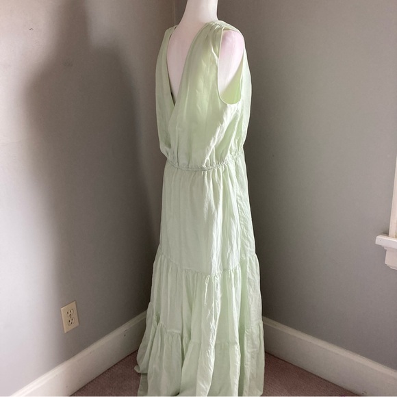Banana Republic Green Maxi Dress Size XL Tall - Picture 5 of 7